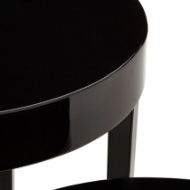 Martos High Gloss Nest of 3 Tables In Black