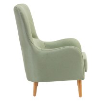 Giausar Upholstered Fabric Armchair In Green