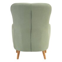 Giausar Upholstered Fabric Armchair In Green