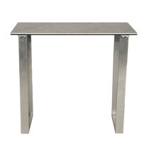 Rocca Ceramic And Glass Console Table With Steel Base