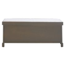 Heritox Wooden 3 Drawers Hallway Storage Bench In Slate Grey