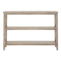 Heritox Wooden Bookcase With 3 Shelves In Weathered Natural