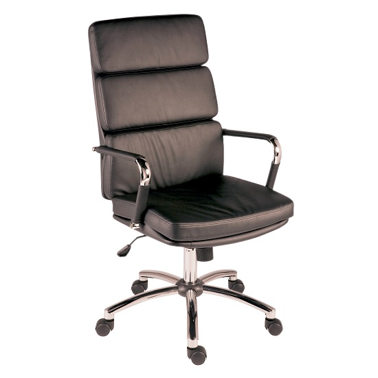 Deco Retro Eames Style Executive Office Chair In Black