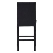 Trento Upholstered Faux Leather Bar Chair In Black