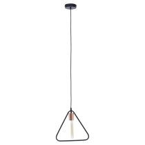 Lavish Iron Triangular Pendant Light In Black