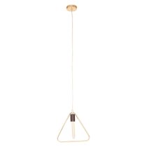 Lavish Iron Triangular Pendant Light In Gold