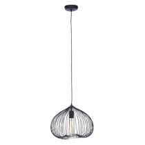 Lavish Iron 1 Pendant Light In Black