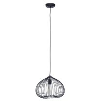 Lavish Iron 1 Pendant Light In Black