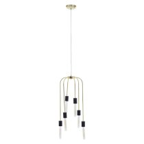 Laguna Iron 6 Pendant Light In Gold