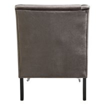 Dowten Upholstered Velvet Accent Chair In Grey