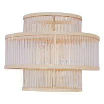 Salas Ribbed Pattern 3 Tier Wall Light In Gold