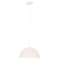 Lennon Dome Shaped Iron Pendant Light In White