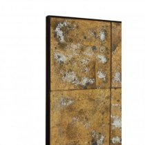 Raze Panelled Design Wall Mirror In Antique Gold Frame