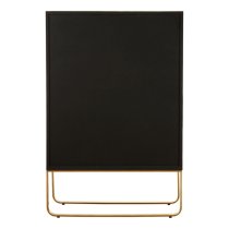 Modeco Wooden Bar Storage Cabinet With Gold Frame In Natural