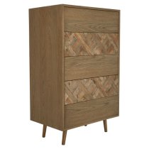 Nushagak Wooden Chest Of 5 Drawers In Natural