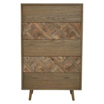 Nushagak Wooden Chest Of 5 Drawers In Natural