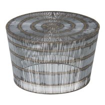 Casa Round Metal Coffee Table In Natural