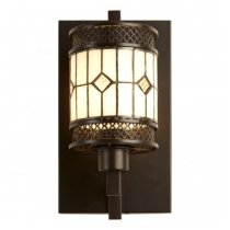 Waldron Diamond Wall Light In Bronze Tone