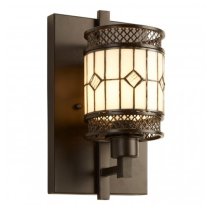 Waldron Diamond Wall Light In Bronze Tone