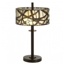 Waldron Branch Table Lamp In Bronze Tone