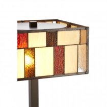 Waldron Square Table Lamp In Bronze Tone