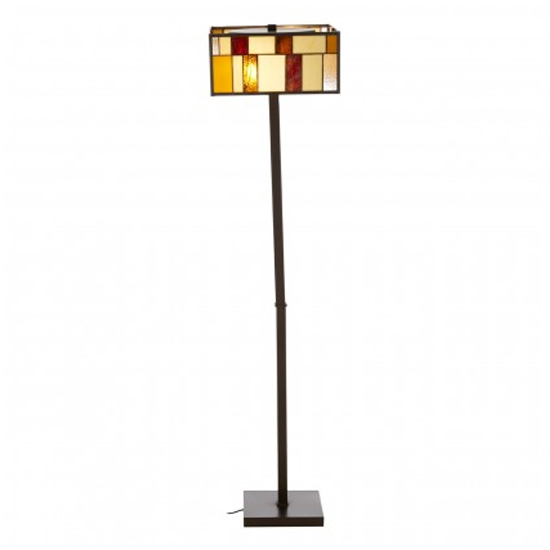 Waldron Square Floor Lamp In Bronze Tone