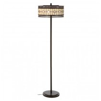 Waldron Diamond Floor Lamp In Bronze Tone