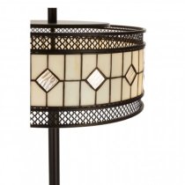 Waldron Diamond Floor Lamp In Bronze Tone