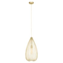 Lavish Iron Teardrop Pendant Light In Gold