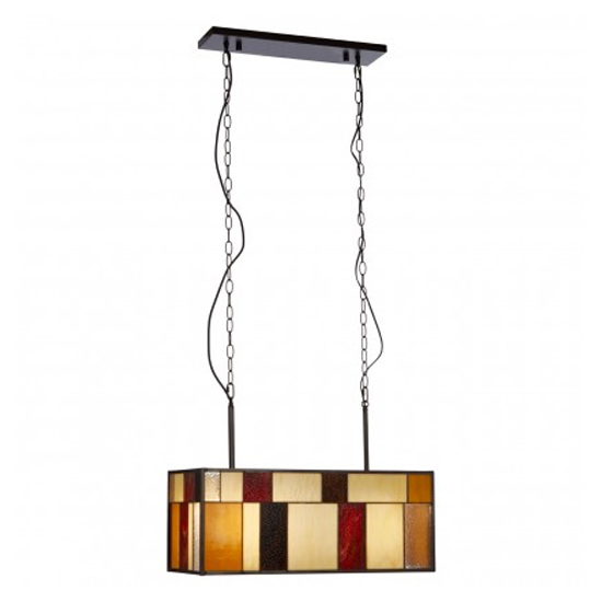 Waldron Rectangular 1 Pendant Light In Bronze Tone