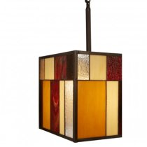 Waldron Rectangular 1 Pendant Light In Bronze Tone