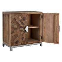 Micos Large Wooden Storage Cabinet With 2 Doors In Natural Elm