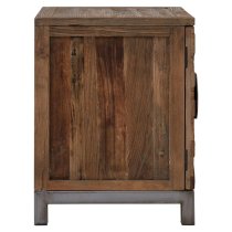 Micos Small Wooden Storage Cabinet With 2 Doors In Natural Elm