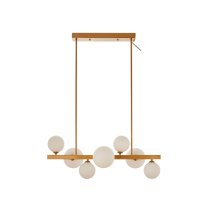 Abita 7 Bulbs Pendant Light In Gold Frame