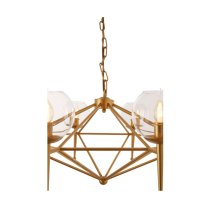 Abita 8 Bulbs Geo Pendant Light In Gold