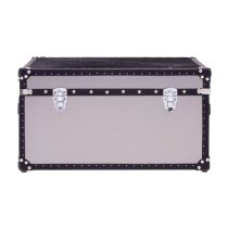 Kensick Wooden Storage Trunk In Black And White