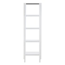 Davoca wooden Shelf 4 Tiers Ladder Shelving Unit In White