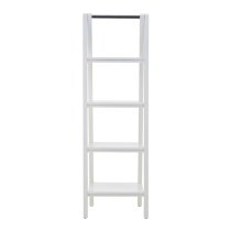 Davoca wooden Shelf 4 Tiers Ladder Shelving Unit In White