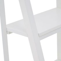 Davoca wooden Shelf 4 Tiers Ladder Shelving Unit In White