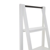 Davoca wooden Shelf 4 Tiers Ladder Shelving Unit In White