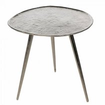 Otis Aluminium Side Table In Antique Silver