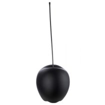 Gaily Small Ceramic Cherry Sculpture In Matt Black