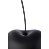 Gaily Small Ceramic Cherry Sculpture In Matt Black