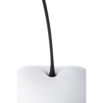 Gaily Medium Ceramic Cherry Sculpture In Matt White