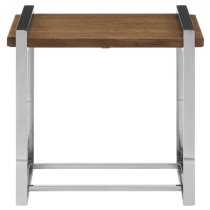 Menta Wooden Side Table In Natural Elm