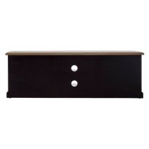 Kensick Wooden TV Stand With 2 Doors In Oak And Black