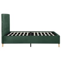 Laxly Fabric Double Bed In Green