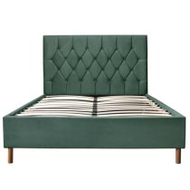 Laxly Fabric Ottoman Small Double Bed In Green