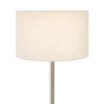 Westico Cream Fabric Shade Floor Lamp With Chrome Base