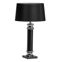 Trento Fabric Shade Table Lamp In Black